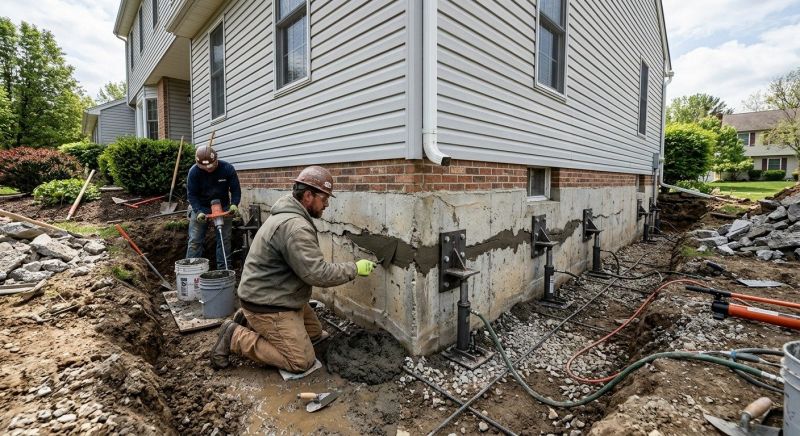 Basement Foundation Repair in Carrboro, NC