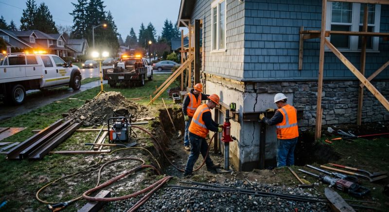 Building Foundation Repair in Apex, NC