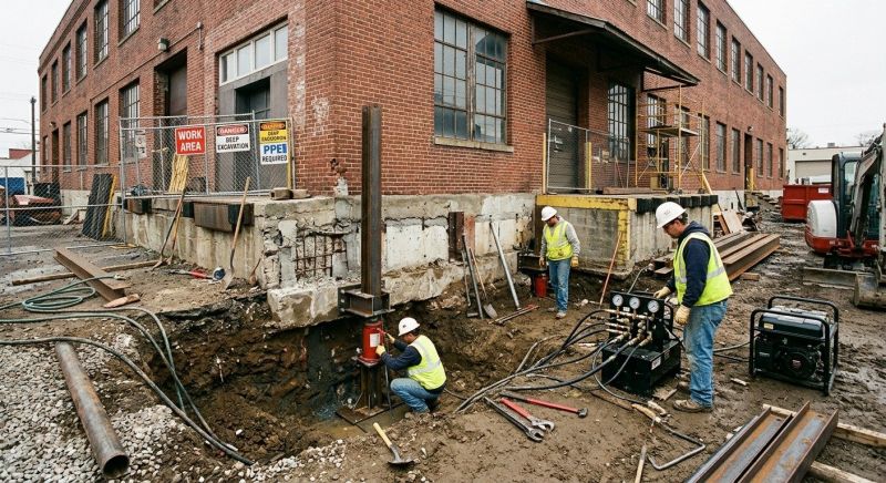 Commercial Foundation Repair in Holly Springs, NC