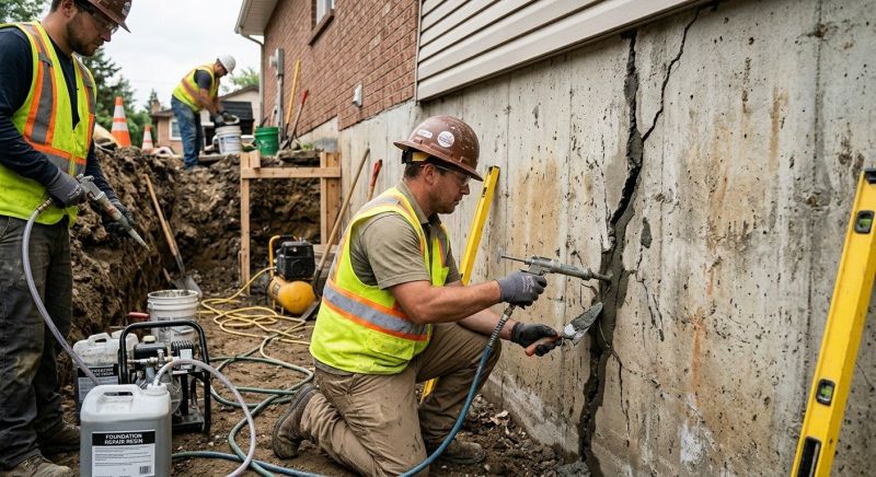 Cracked Foundation Repair in Chapel Hill, NC