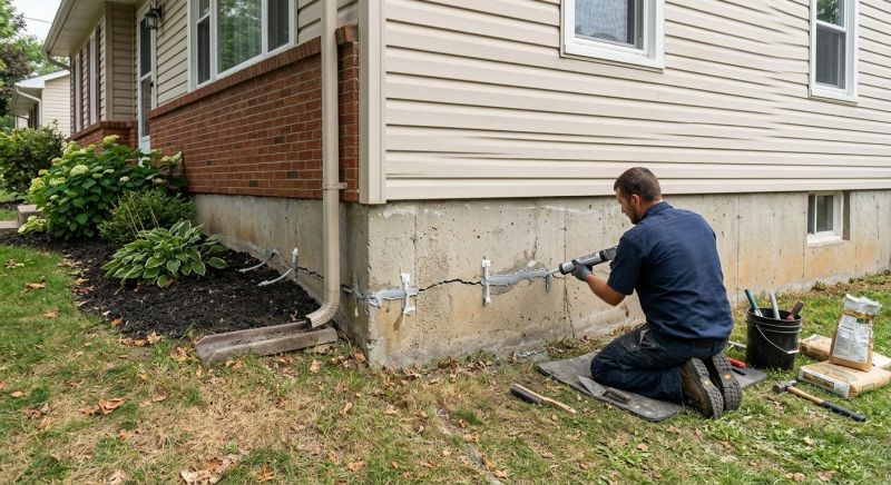 Cracked Foundation Repair in Fuquay Varina, NC