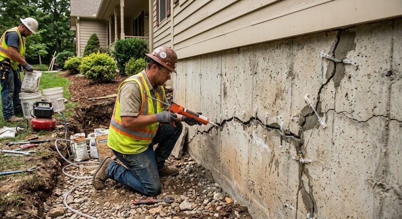 Cracked Foundation Repair in Orange County, NC