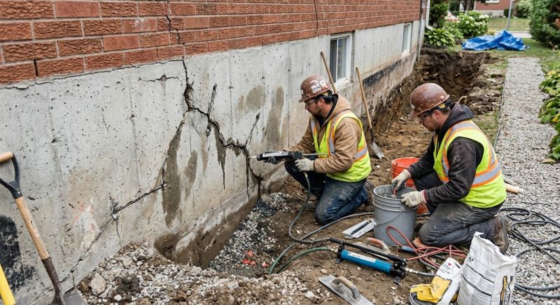 Cracked Foundation Repair in Wake County, NC