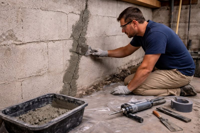 Foundation Crack Repair in Raleigh, NC