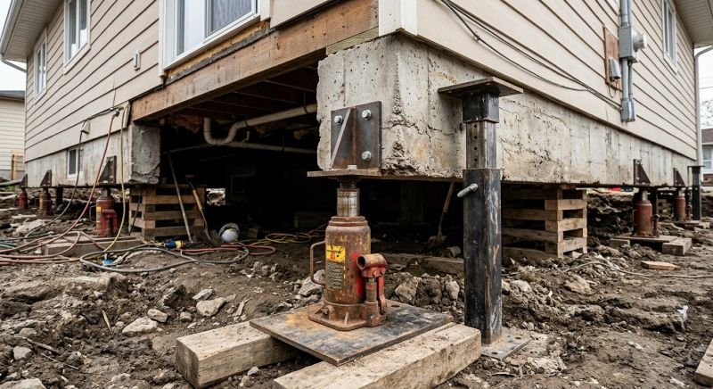 Foundation Jacking in Apex, NC