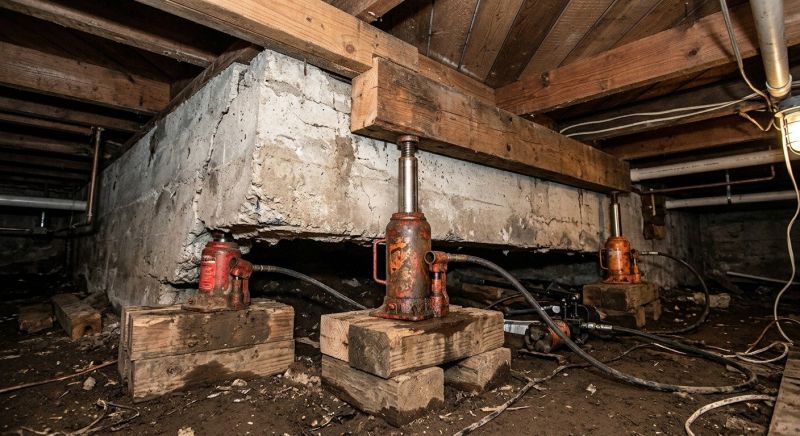 Foundation Jacking in Apex, NC