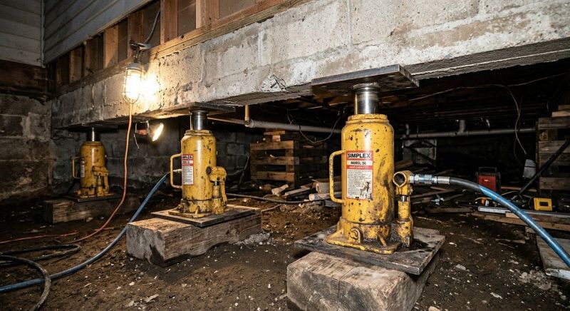 Foundation Jacking in Broadway, NC