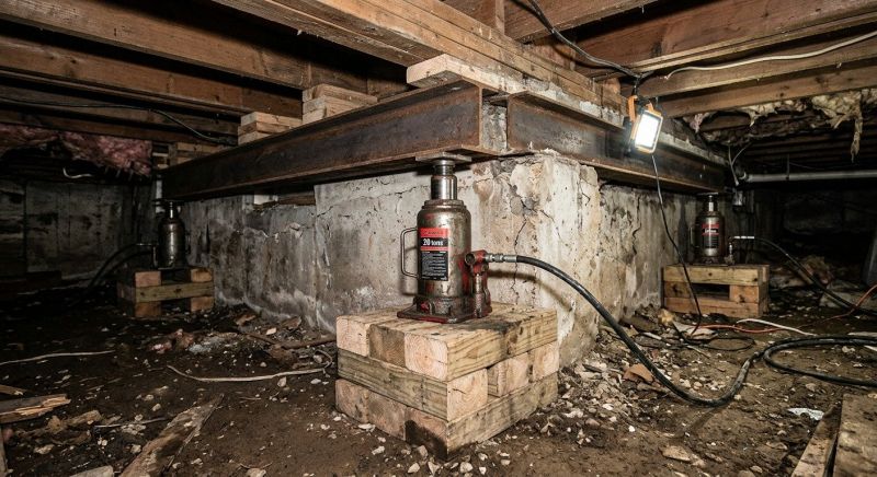 Foundation Jacking in Cary, NC