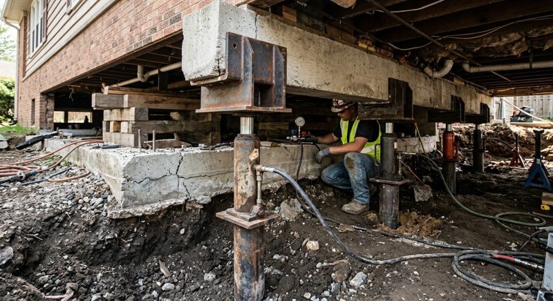 Foundation Lifting in Broadway, NC
