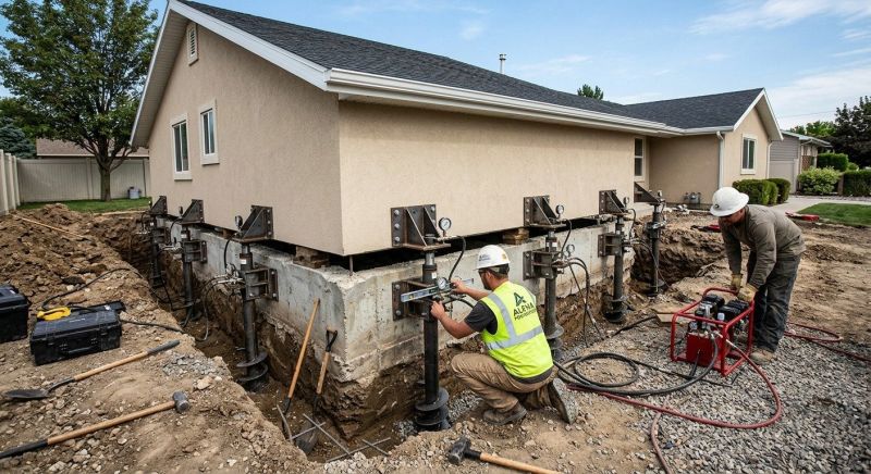 Foundation Pier Leveling in Holly Springs, NC