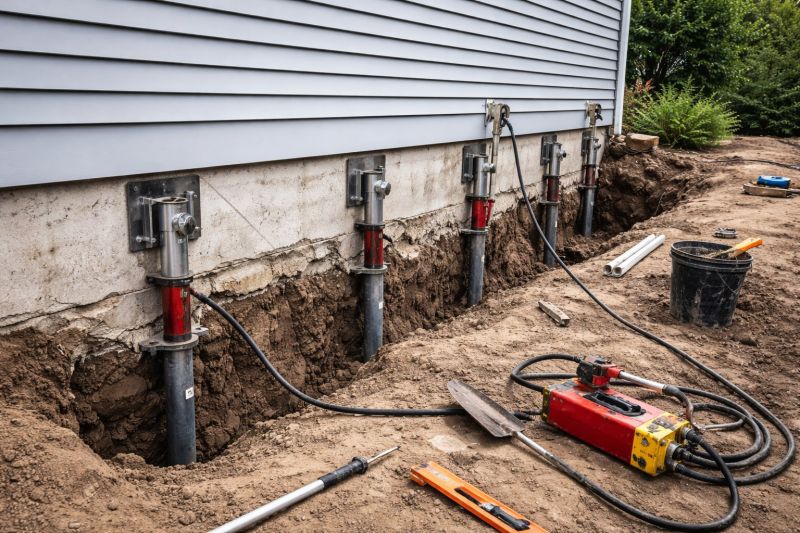 Foundation Pier Repair in Holly Springs, NC