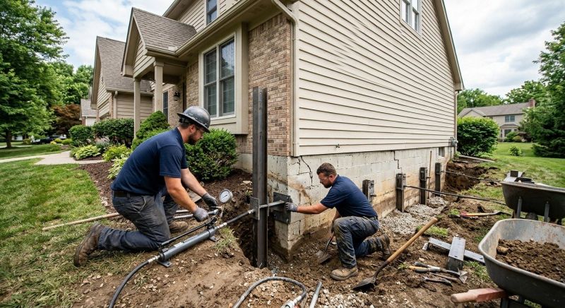 Foundation Pier Repair in Holly Springs, NC