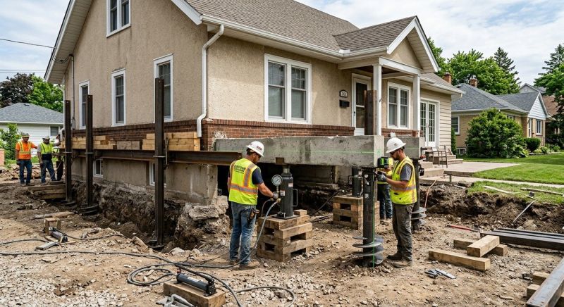 Foundation Releveling in Holly Springs, NC