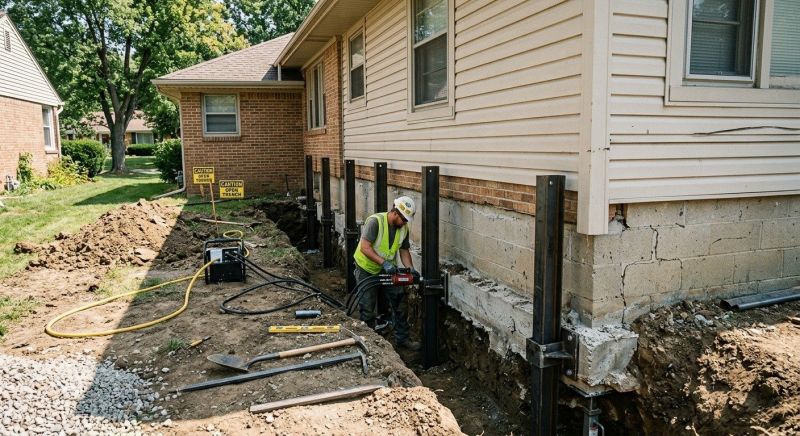 Foundation Renovation in Holly Springs, NC