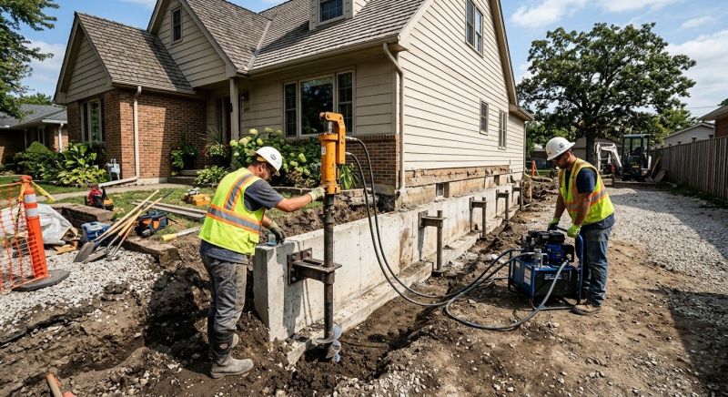 Foundation Stabilizing in Carrboro, NC