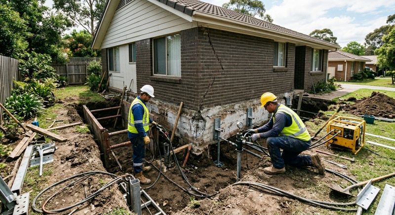 Foundation Stabilizing in Holly Springs, NC