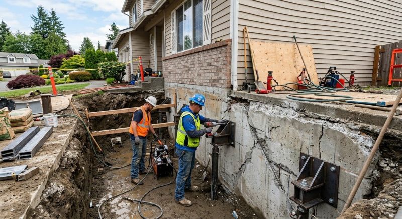 Foundation Structural Repair in Holly Springs, NC