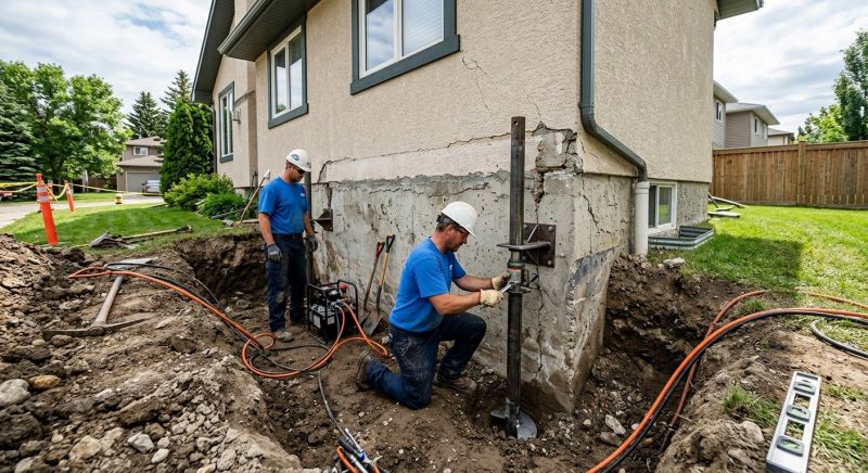 Helical Piers Installation in Holly Springs, NC