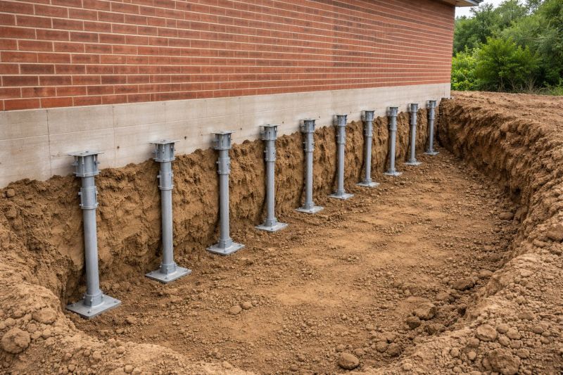 Helical Piers Installation in Holly Springs, NC