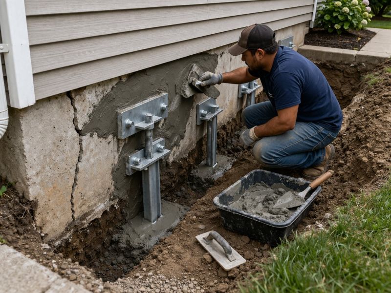 House Foundation Repair in Fuquay Varina, NC