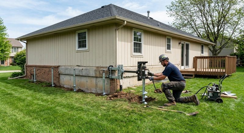 Settling Foundation Service in Moncure, NC