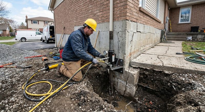 Sinking Foundation Repair in Raleigh, NC