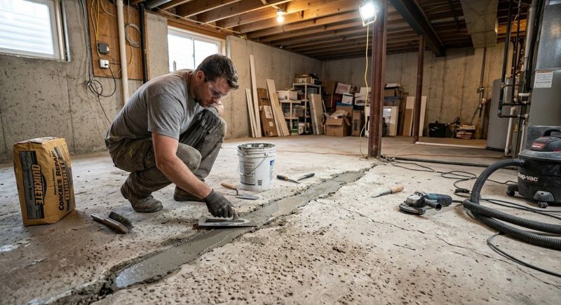 Slab Foundation Repair in Holly Springs, NC