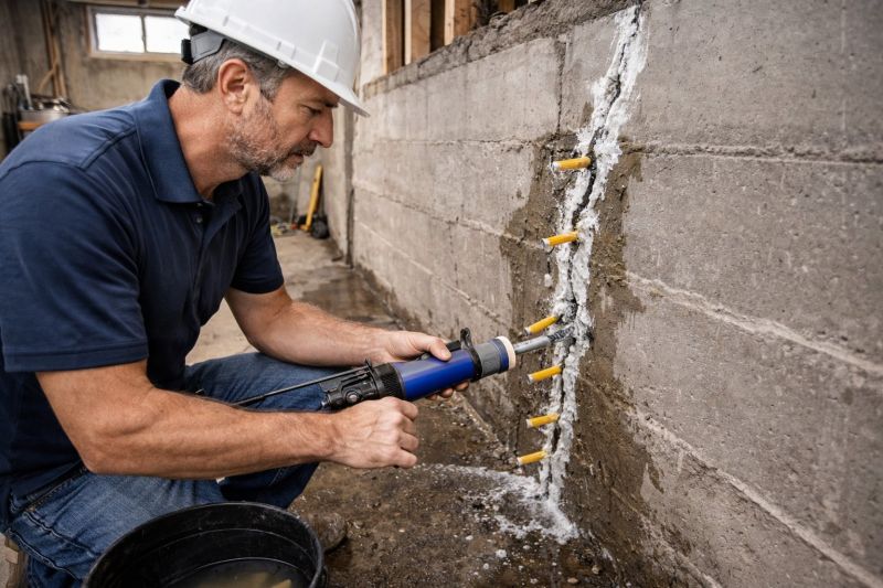 Structural Crack Repair in Holly Springs, NC