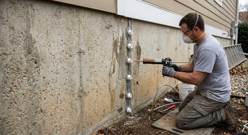 Structural Crack Repair in Holly Springs, NC