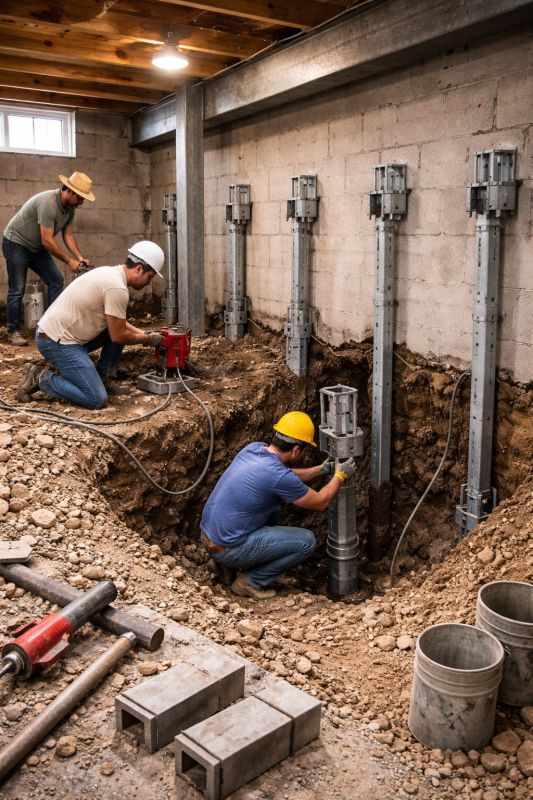 Structural Underpinning in Holly Springs, NC