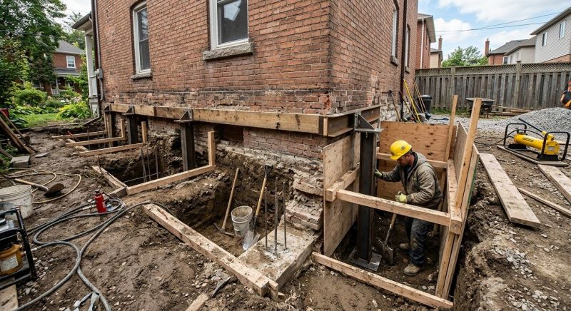 Underpinning Repair in Holly Springs, NC